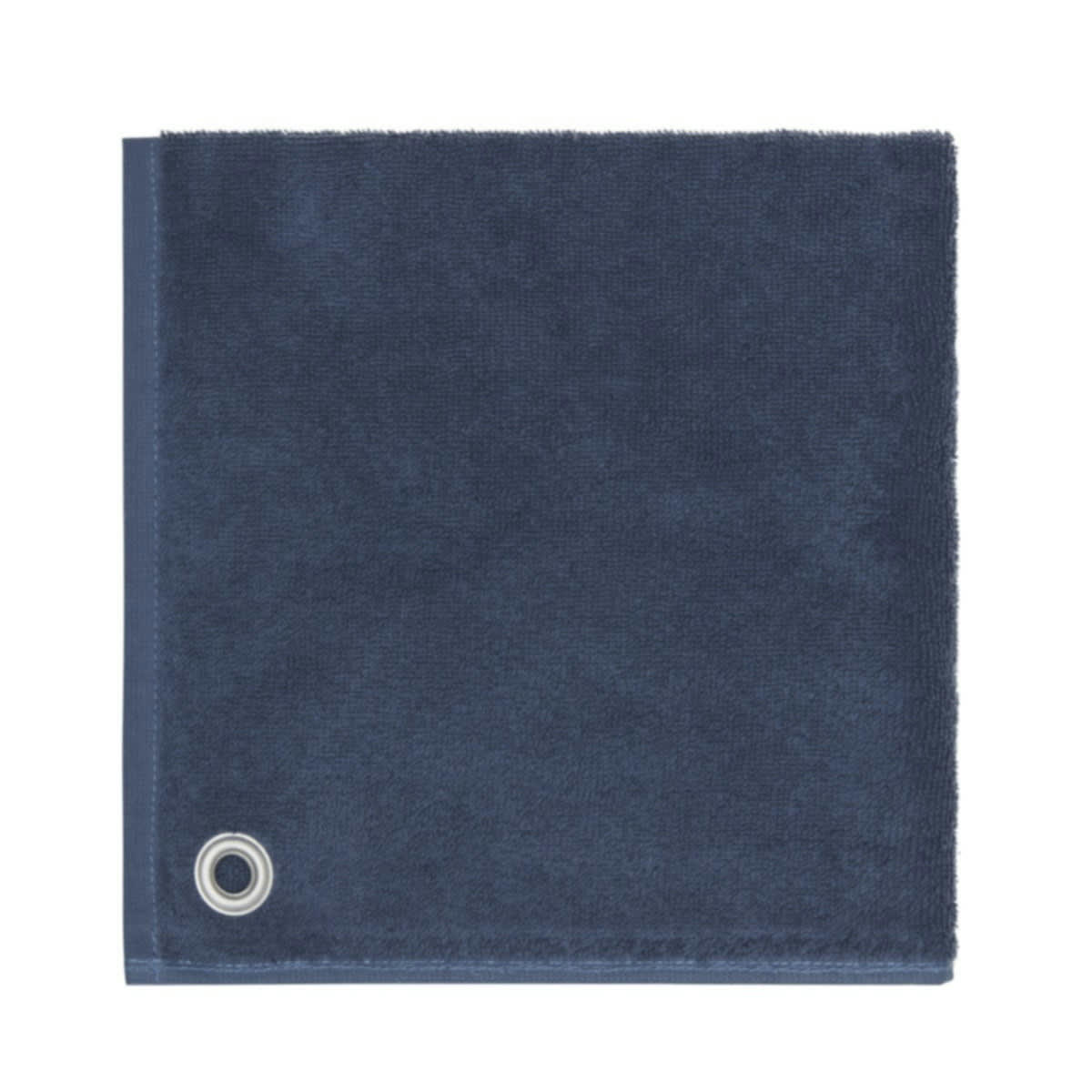 AMAIA - Lot de 3 torchons carrés avec œillet  indigo 50x50 cm