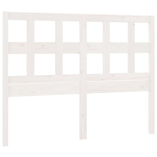 NNEVL Bed Headboard White 185.5x4x100 cm Solid Wood Pine