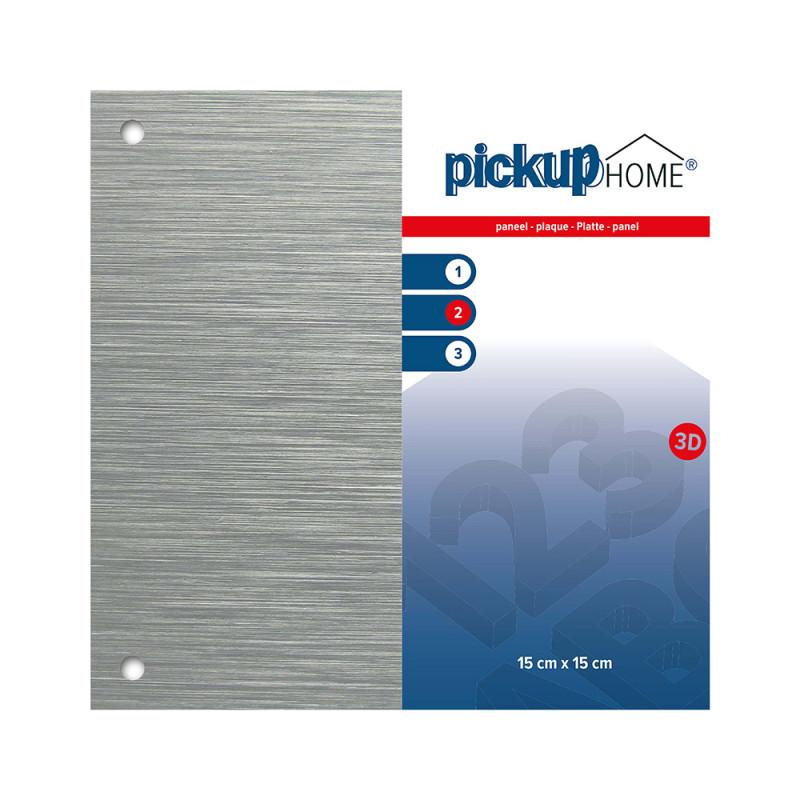 Plaque 3D Home aluminium 15 x 15 cm PICKUP