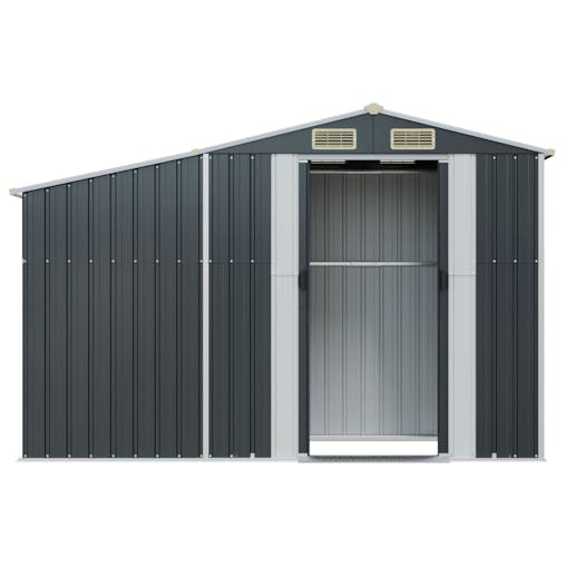 NNEVL Garden Shed Anthracite 277x93x179 cm Galvanised Steel
