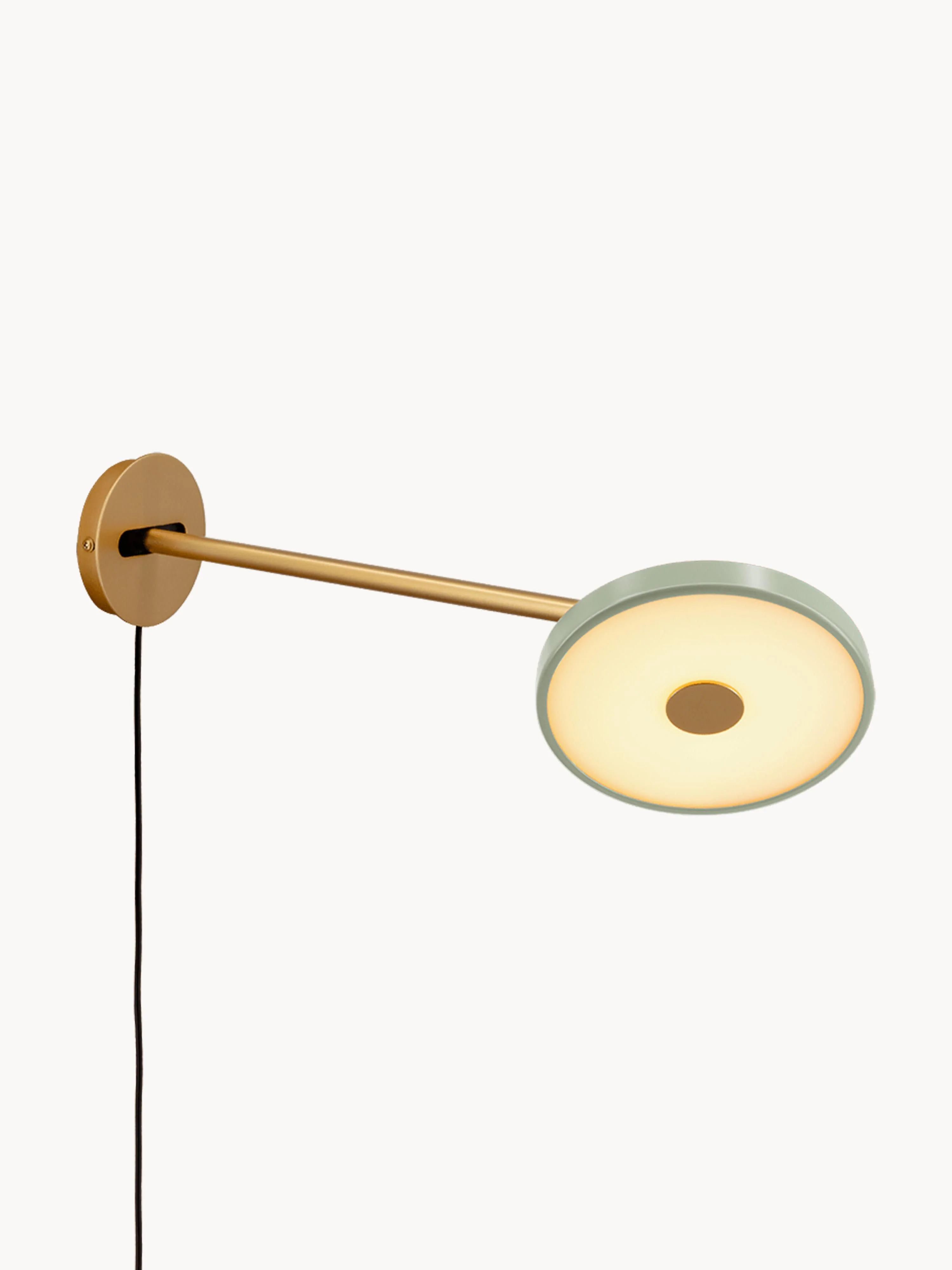 Große verstellbare LED-Wandleuchte Asteria mit Stecker, dimmbar