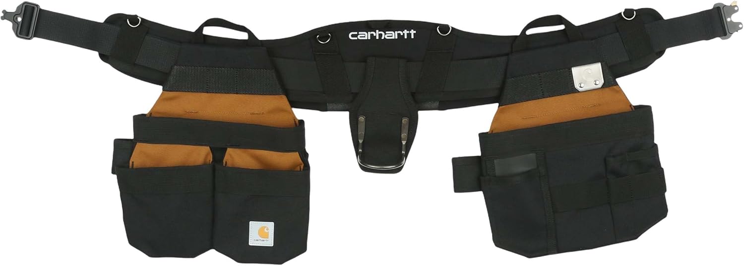 Carhartt Station Tool Belt, Durable, Adjustable Water-Resistant Belt Organizer, Adjustable Tool Belt (Carhartt Brown)