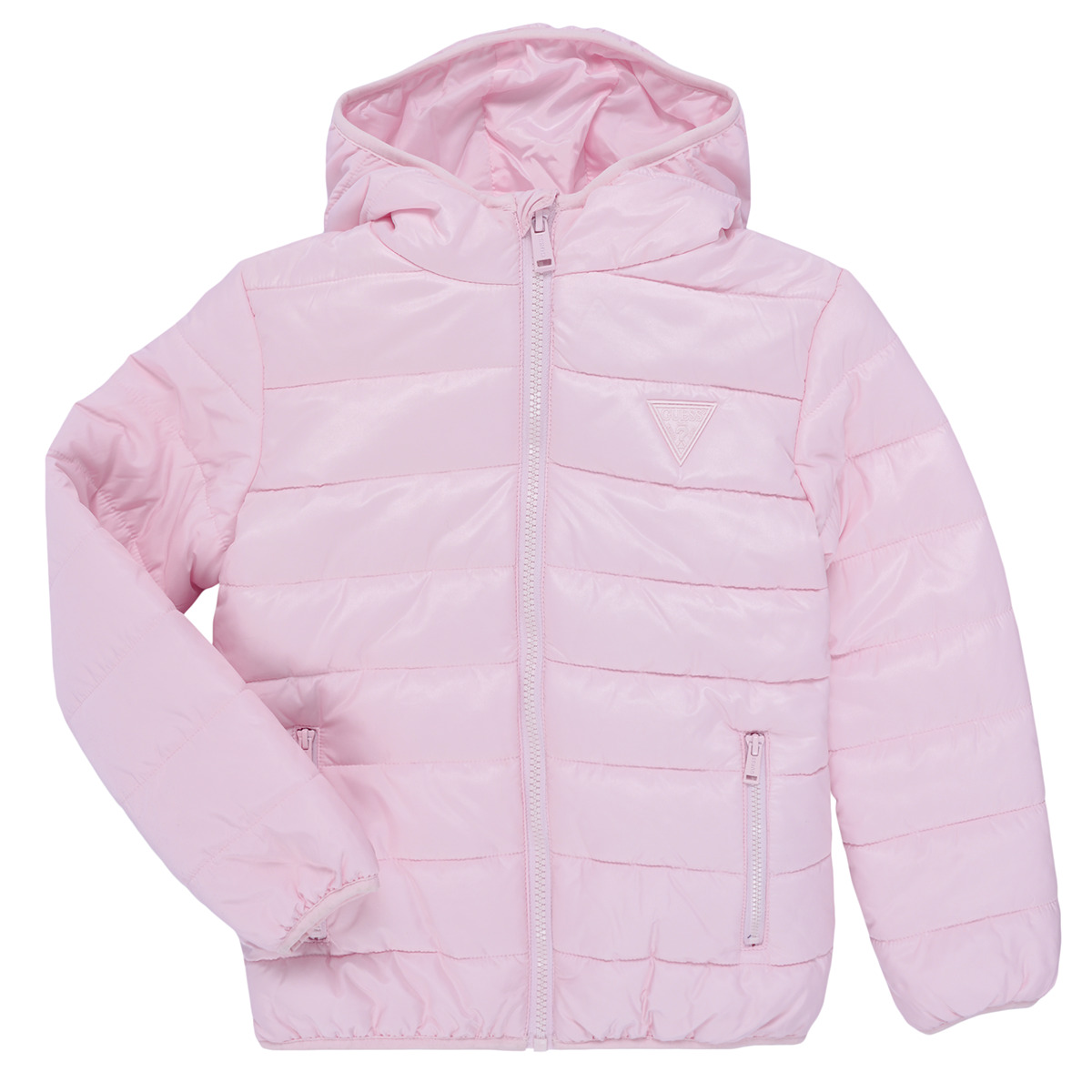 Guess - HOODED LS PADDED PUFFER W ZIP - Pink