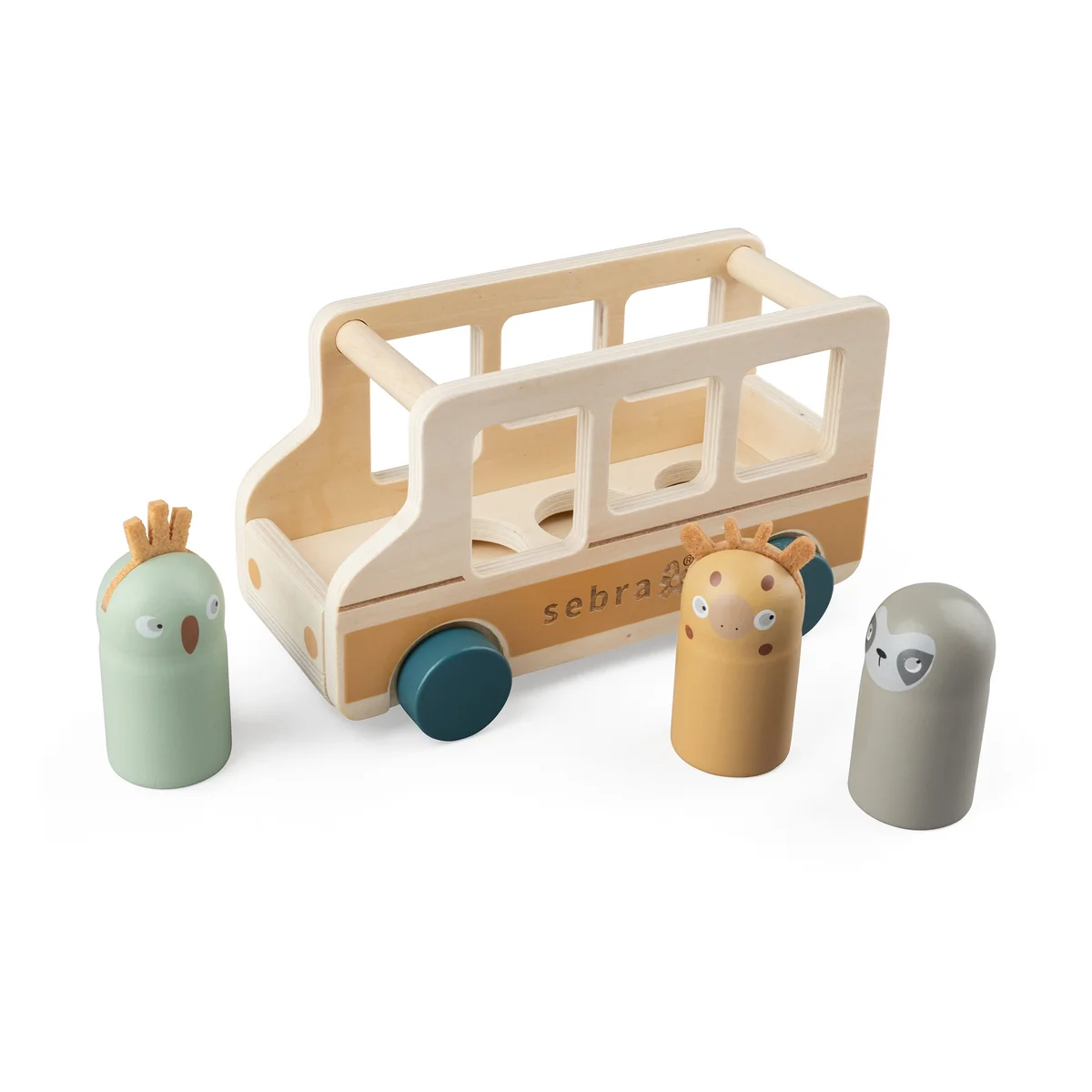 Sebra - Bus aus Holz, Wildlife (4 tlg.)