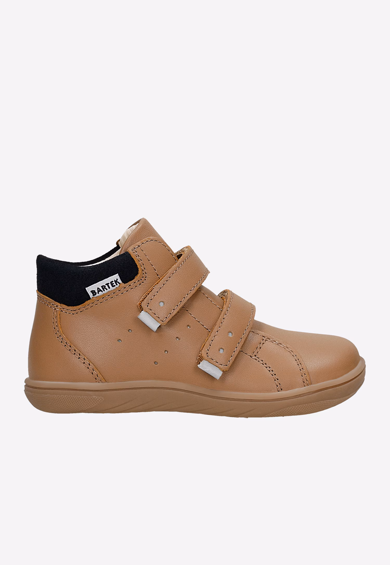 Beżowe skórzane trzewiki barefoot BARTEK 86309-54