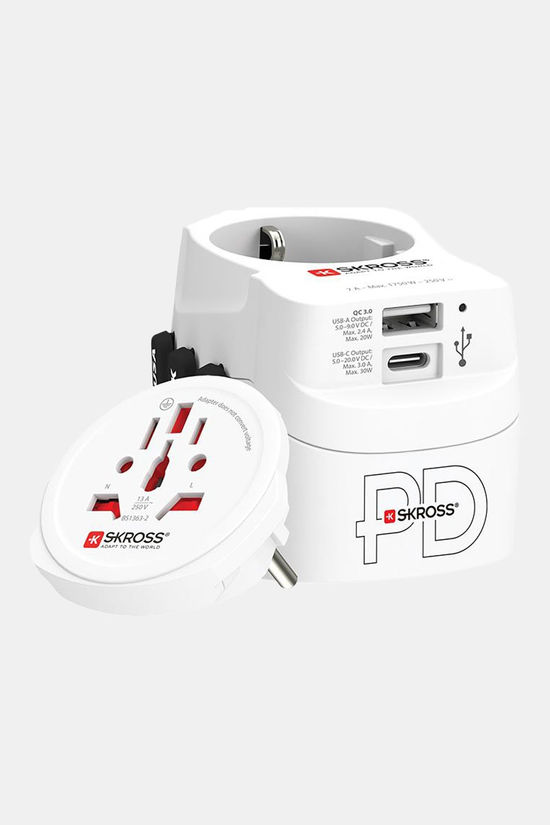 S-Kross Pro Light World 1 Usb  1 Type C Pd 30 Watts Wereldstekker