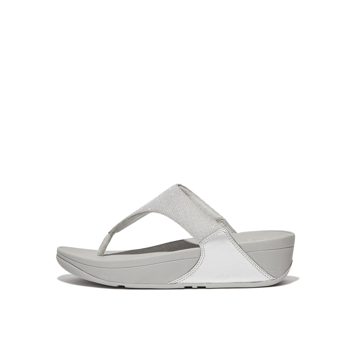 FitFlop - LULU SHIMMERLUX TOE - POST SANDALS - Silver