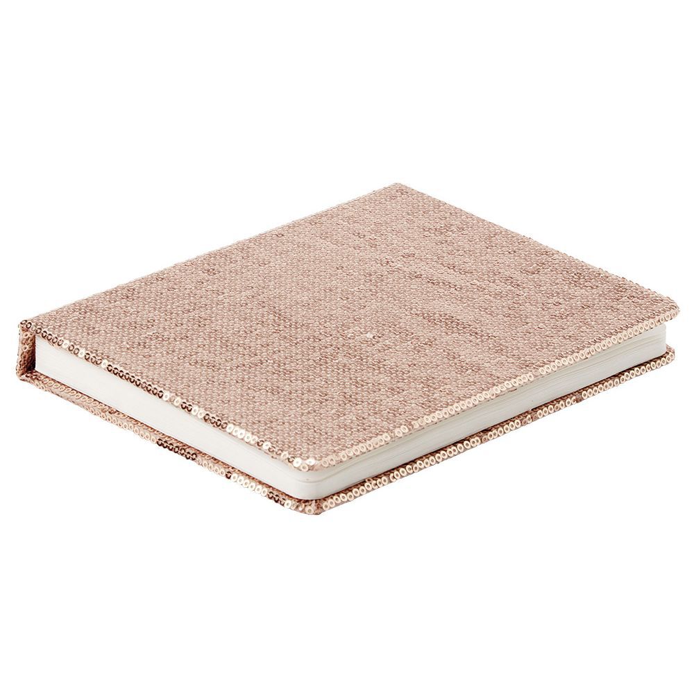 Lampe livre effet sequin rose