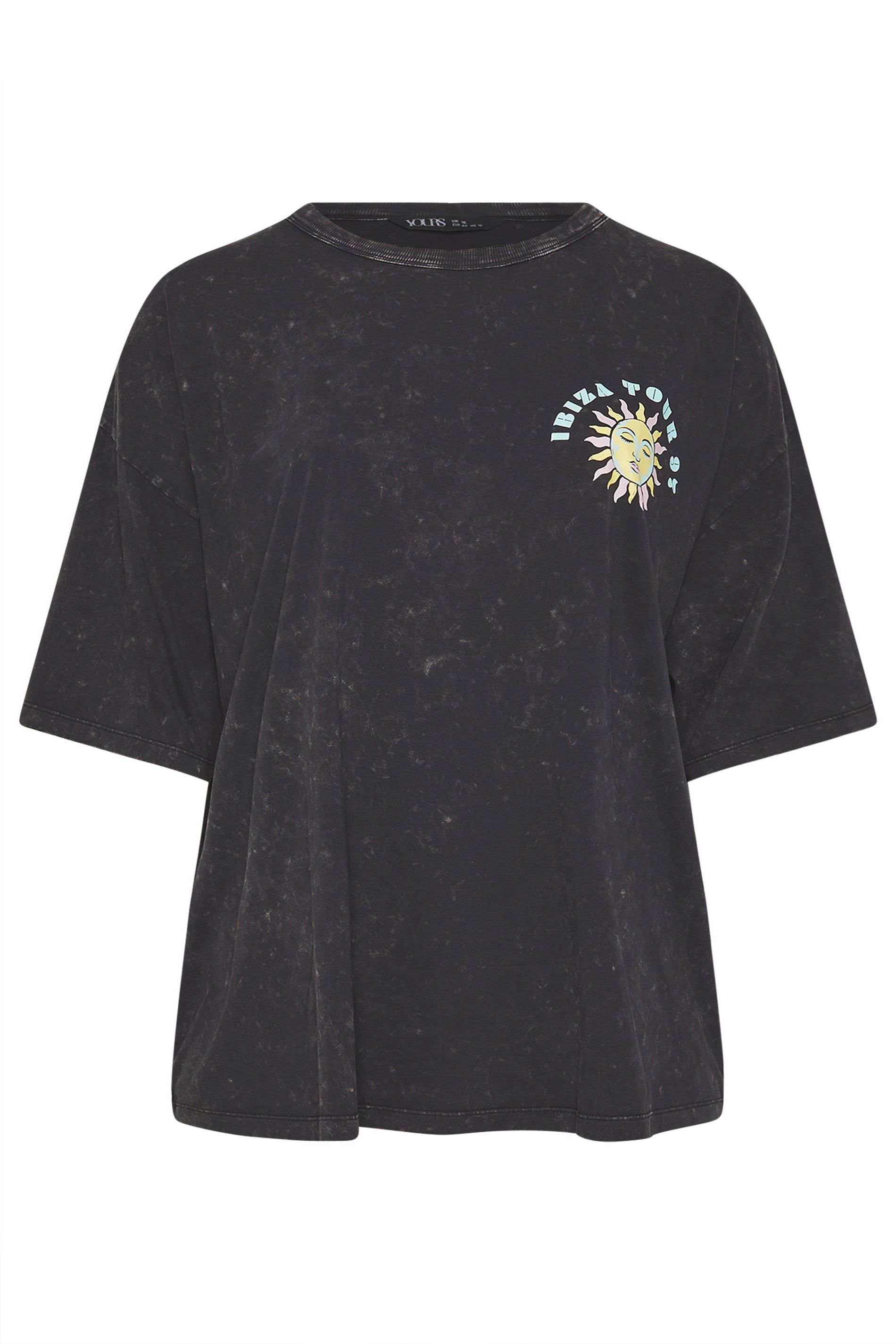 Yours Acid Wash Graphic T-Shirt