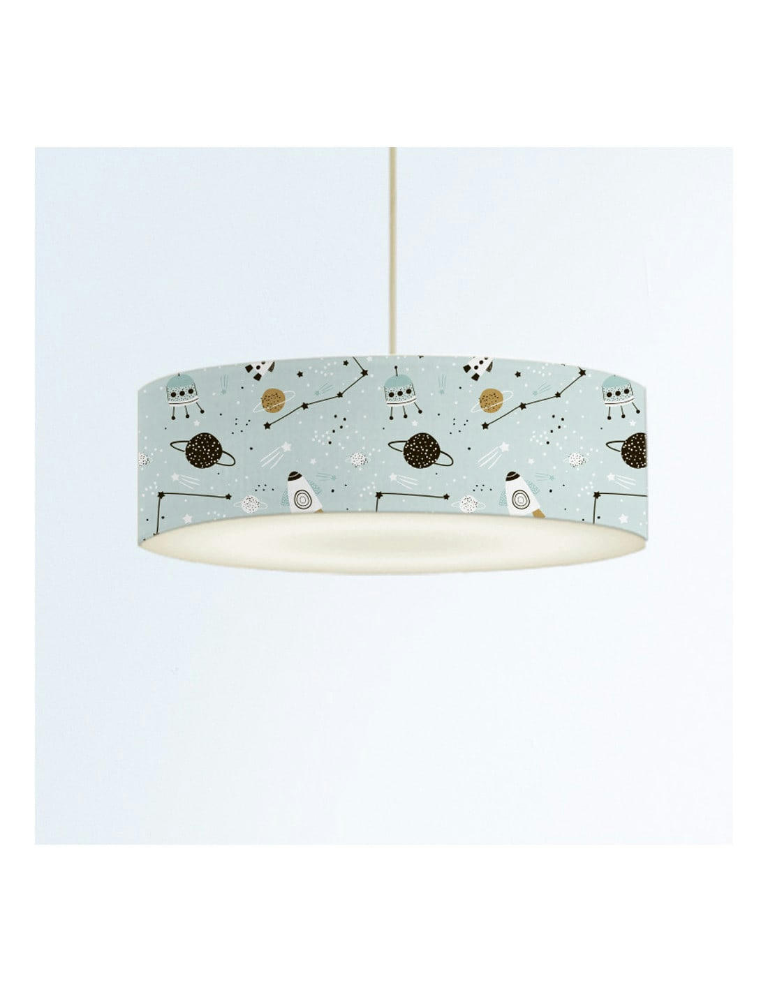 ENFANT - Suspension Enfant Planète Petit Bleu D: 50 x H: 25