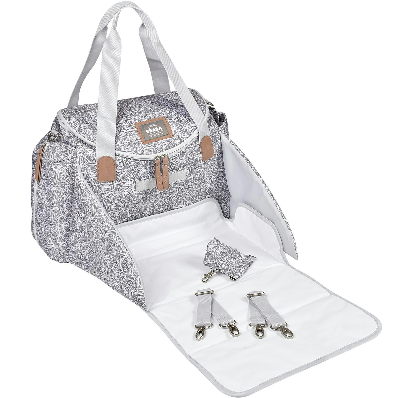 SYDNEY - Sac à langer pratique grand volume 21 L imprimé gris