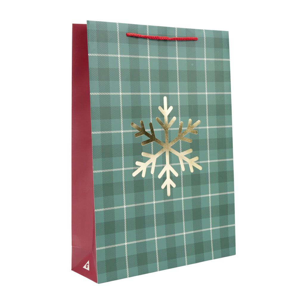 Sac cadeau No&euml;l thème fantasia 33x10xH46cm (2 modèles)
