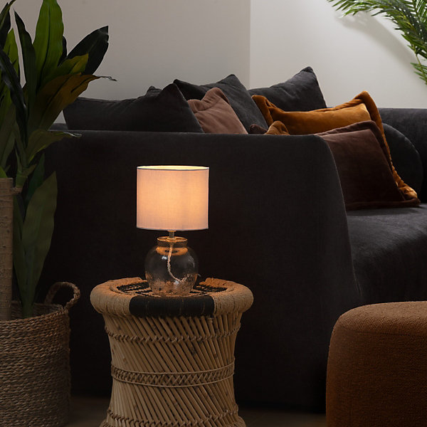 Lampe à poser Teva blanc H30cm - Atmosphera