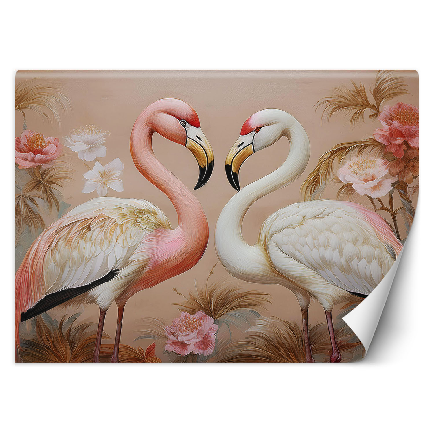 Feeby Fototapeta Flamingi Zwierzęta Miłość