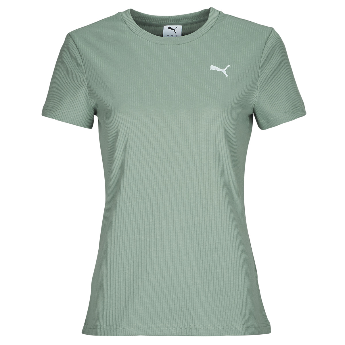 Puma - ESS ELEVATED RIB TEE - Green