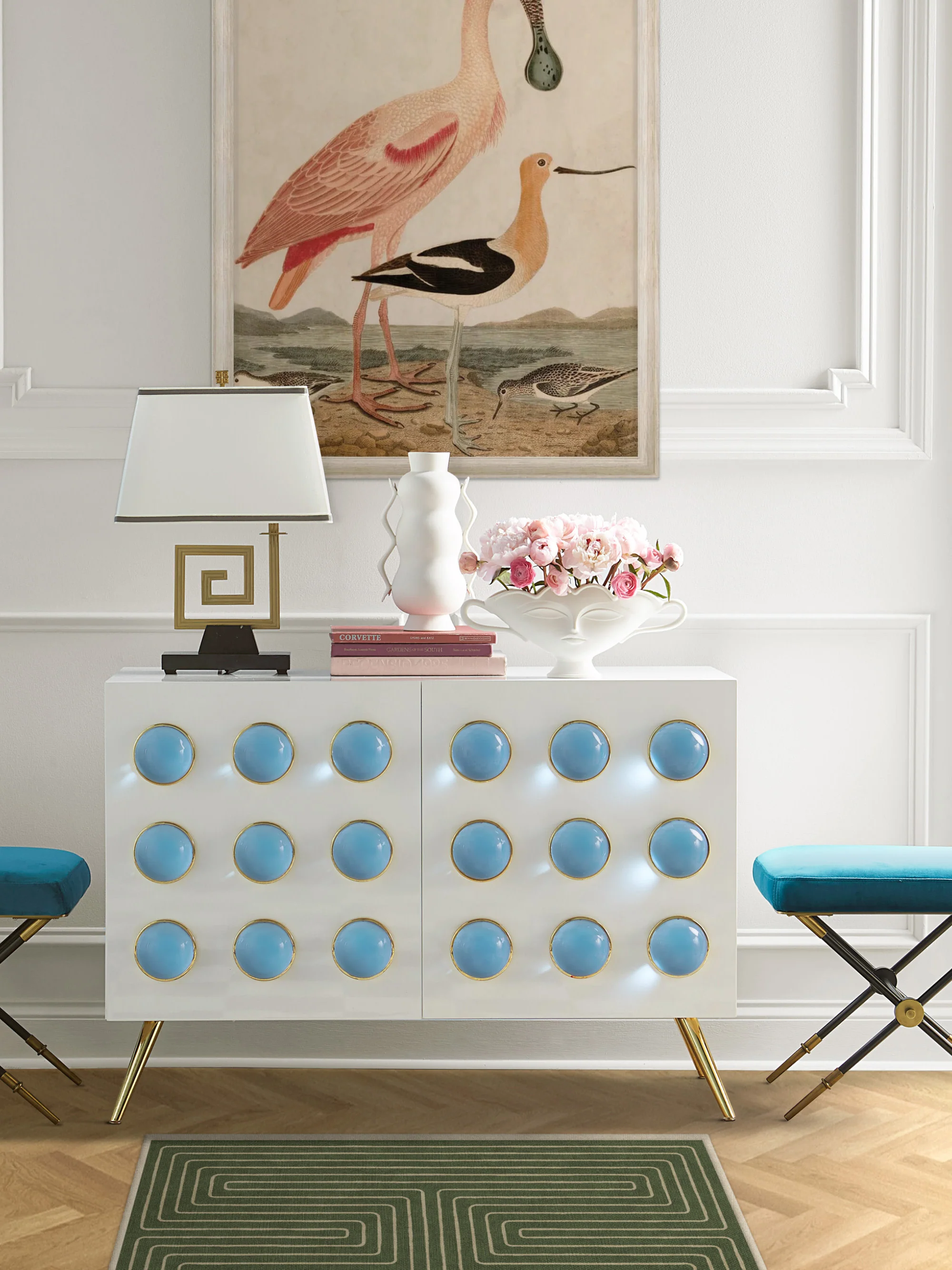 Waschbarer Teppich Labyrinth von Jonathan Adler