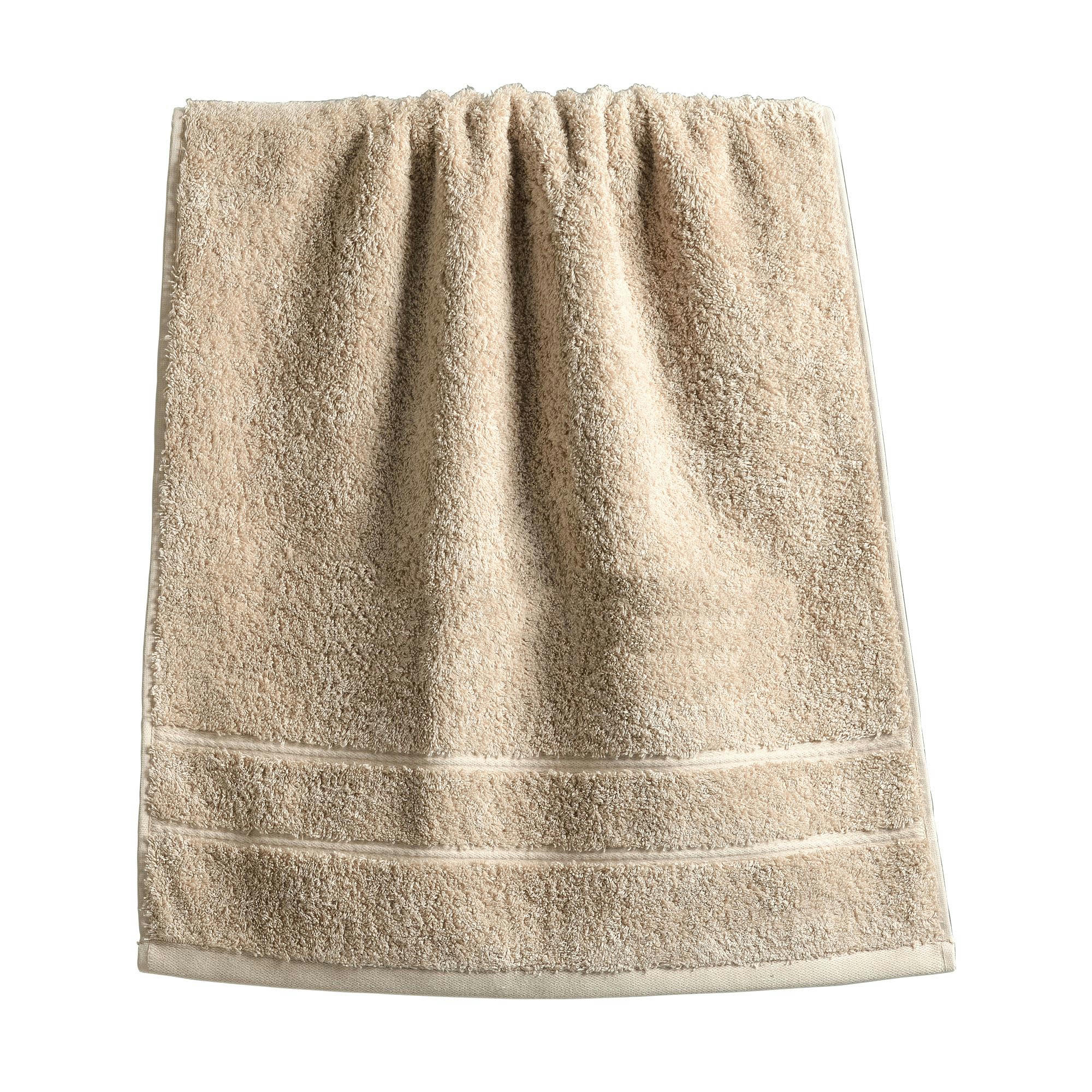 COTON PEIGNE D'EGYPTE EPONGES - Drap de bain 70x140 beige sable en coton