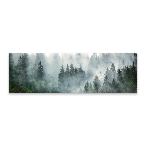 Obraz Panoramiczny Las We Mgle 145x45cm