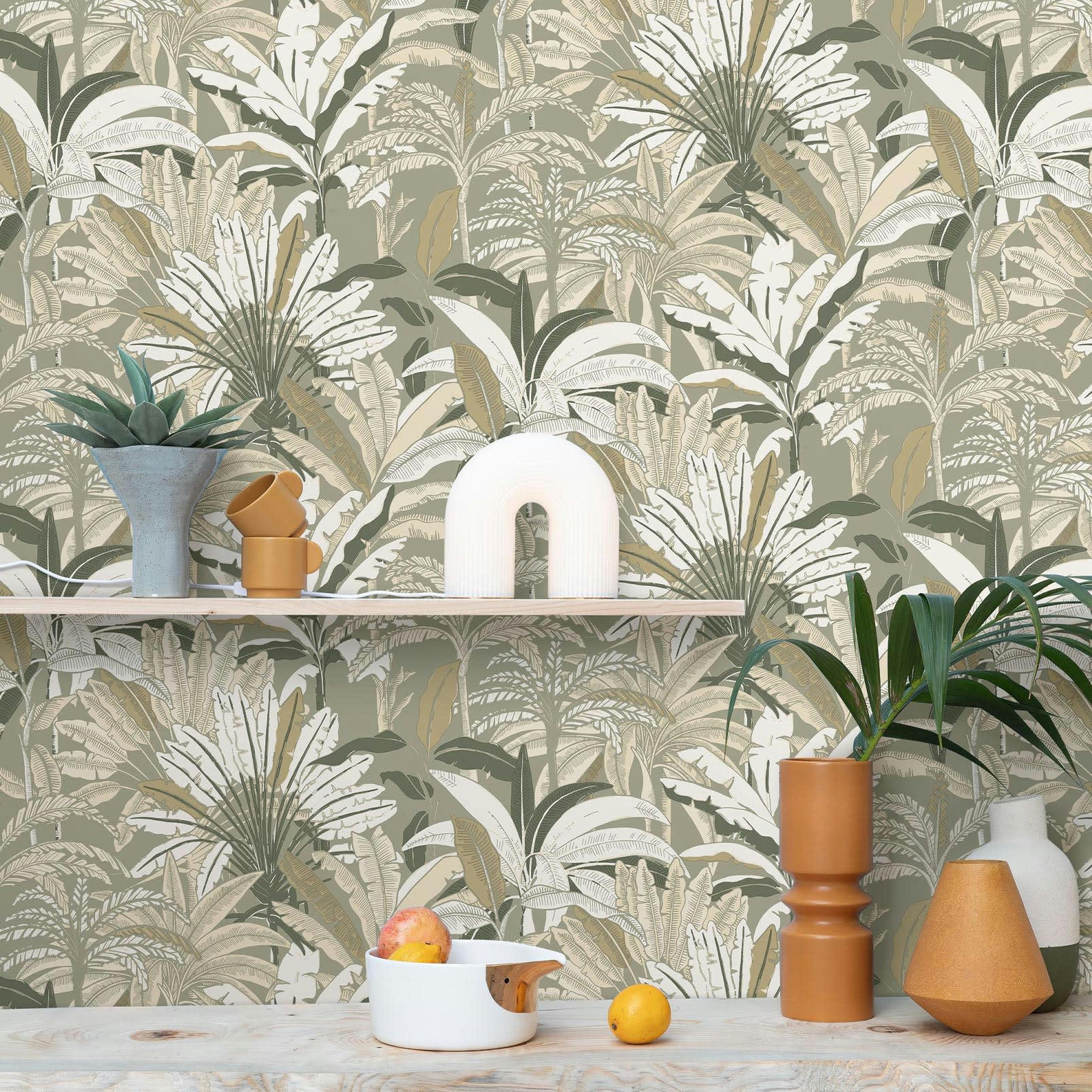 - Papier peint mural Kaki 0,53x10 mètrescm