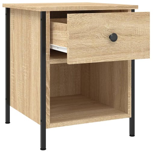 NNEVL Bedside Cabinet Sonoma Oak 40x42x50 cm Engineered Wood