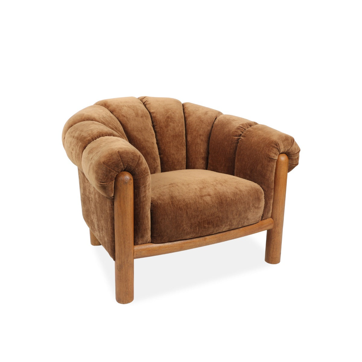 DÉJA Living Fauteuil Odda - Bruin Stof - 101x100x80cm