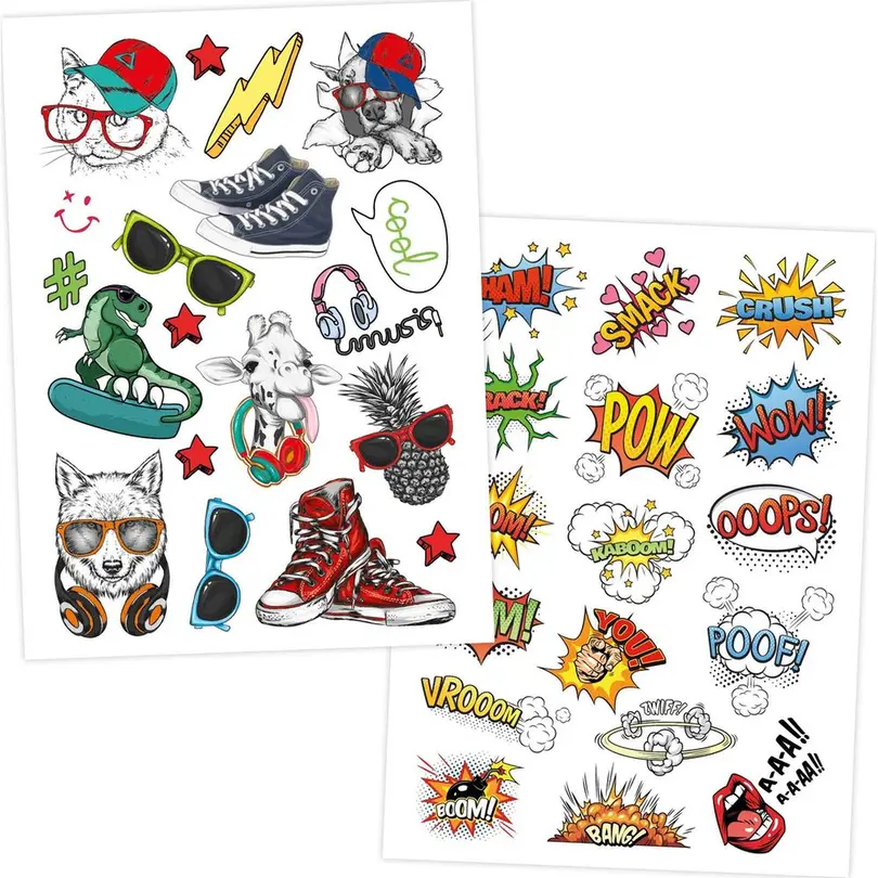 Sticker 6er-Set Kindertattoos
