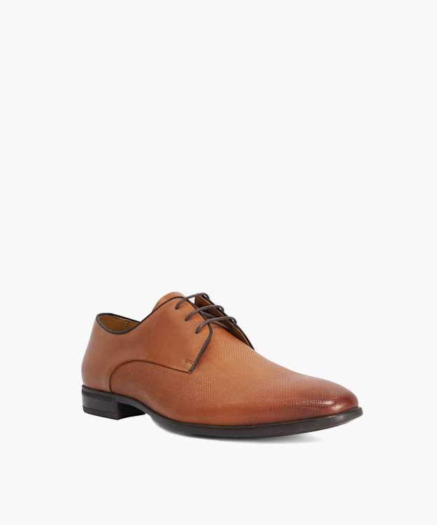 Saffi Tan - Leather Lace-Up Shoes