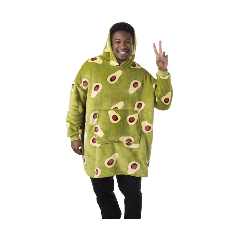 Oversized hoodie avocado - one size - polyester