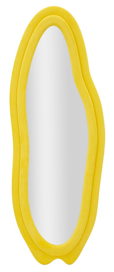Mauro Ferretti Channy Gele fluwelen wandspiegel