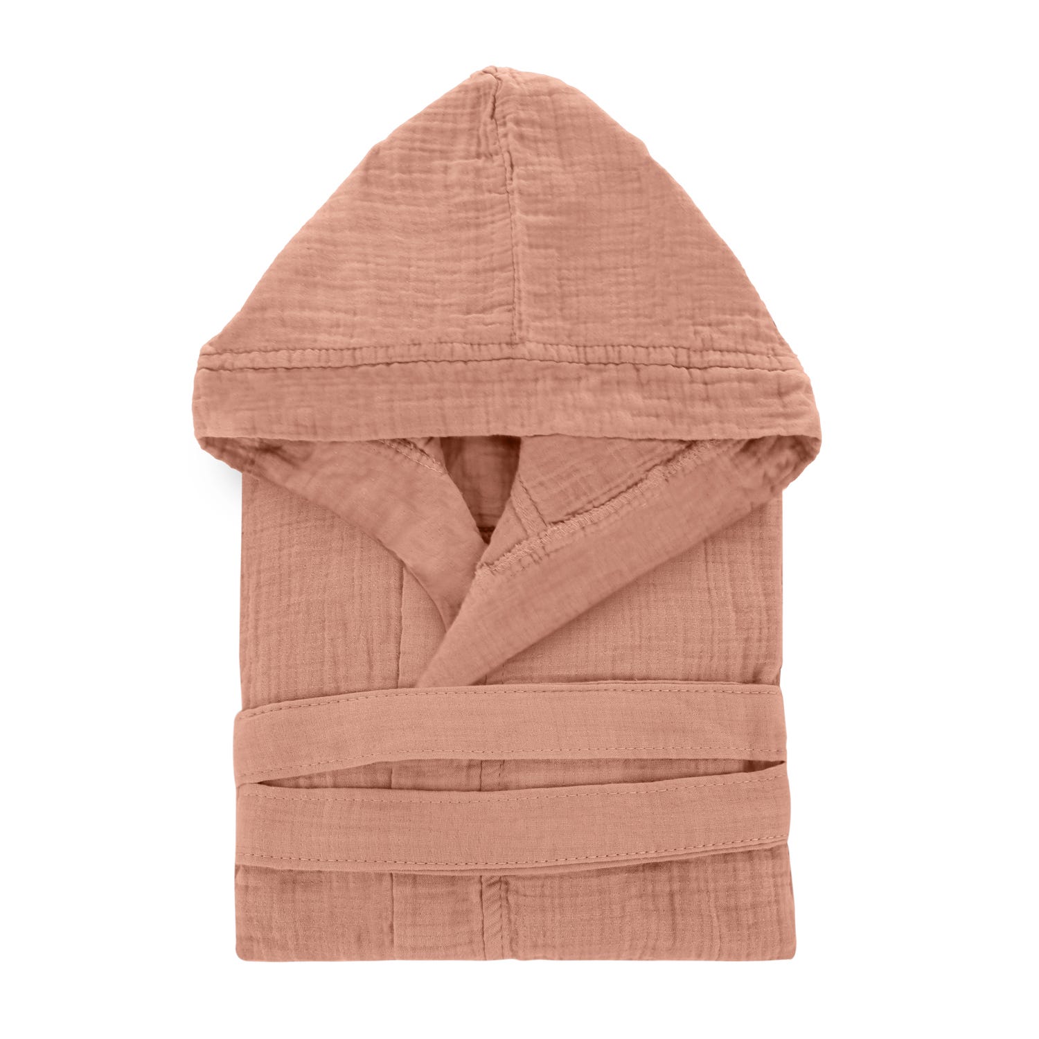 Accappatoio con cappuccio cotone taglia L/XL corallo Spa