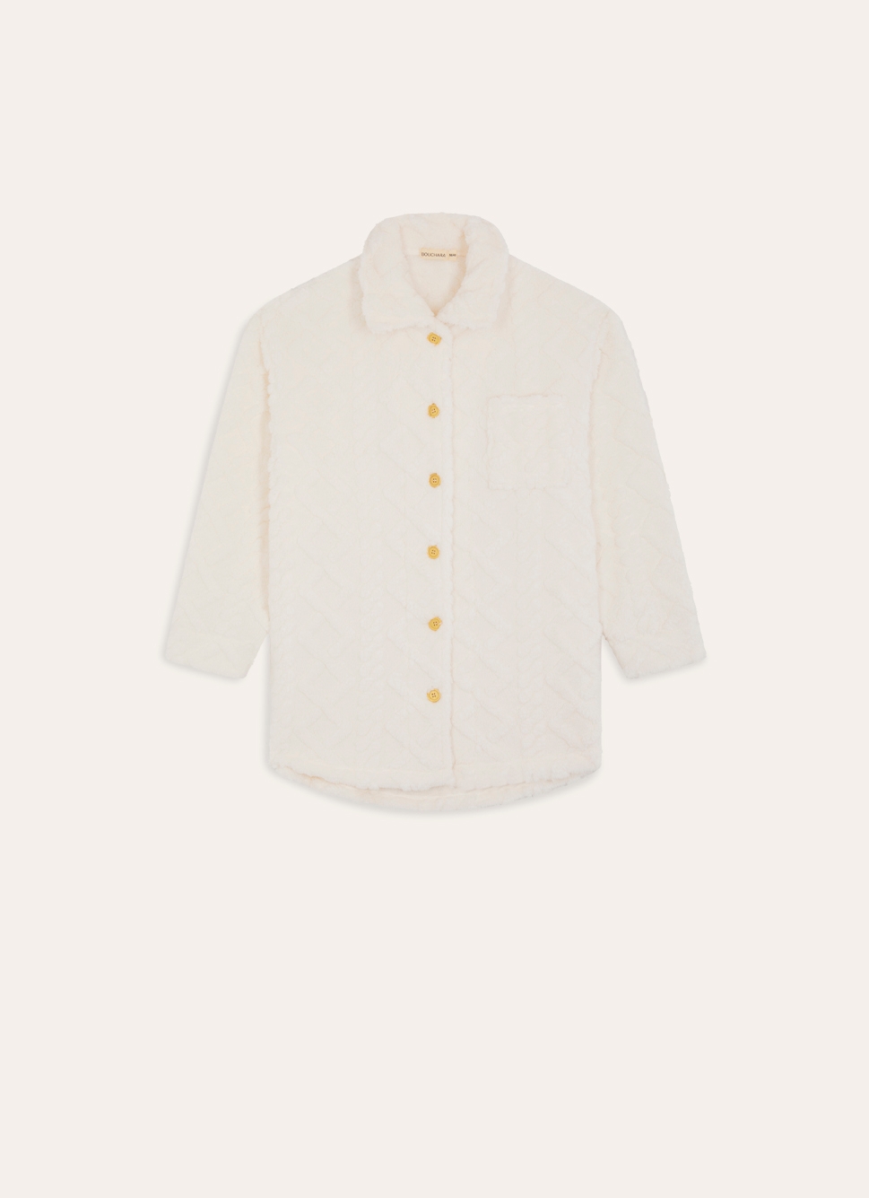 VESTE POLAIRE EMBOSSÉE CNOOD ECRU