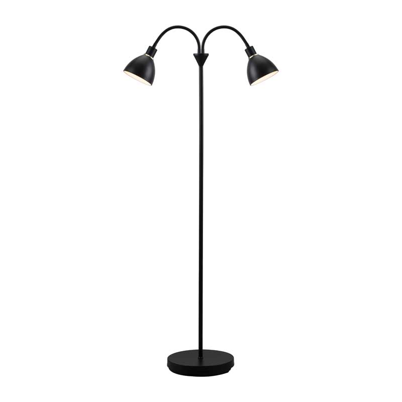 Nordlux Ray Vloerlamp - 2-lichts E14 - Zwart