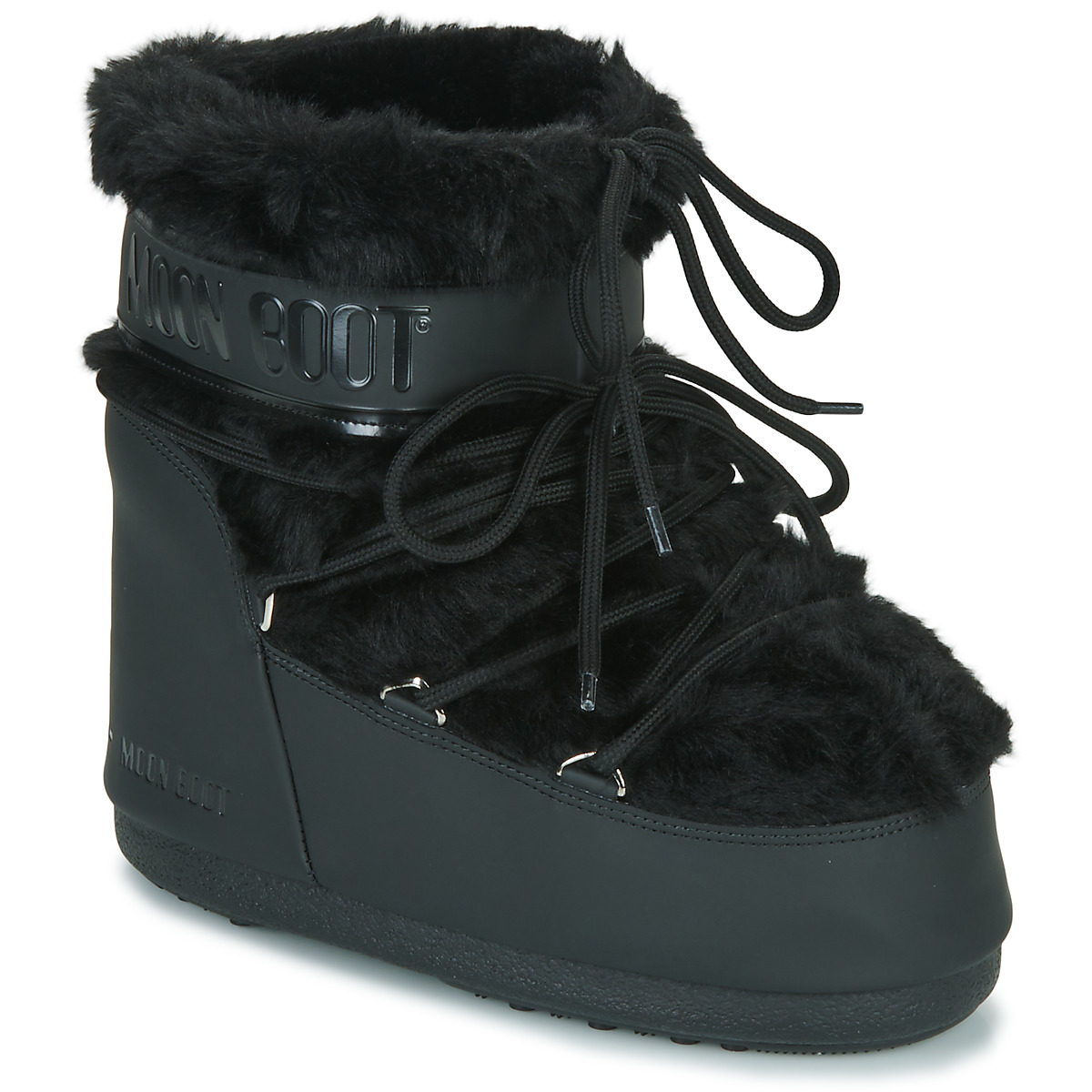 Moon Boot - Moon Boot Icon Low Faux Fur - Black