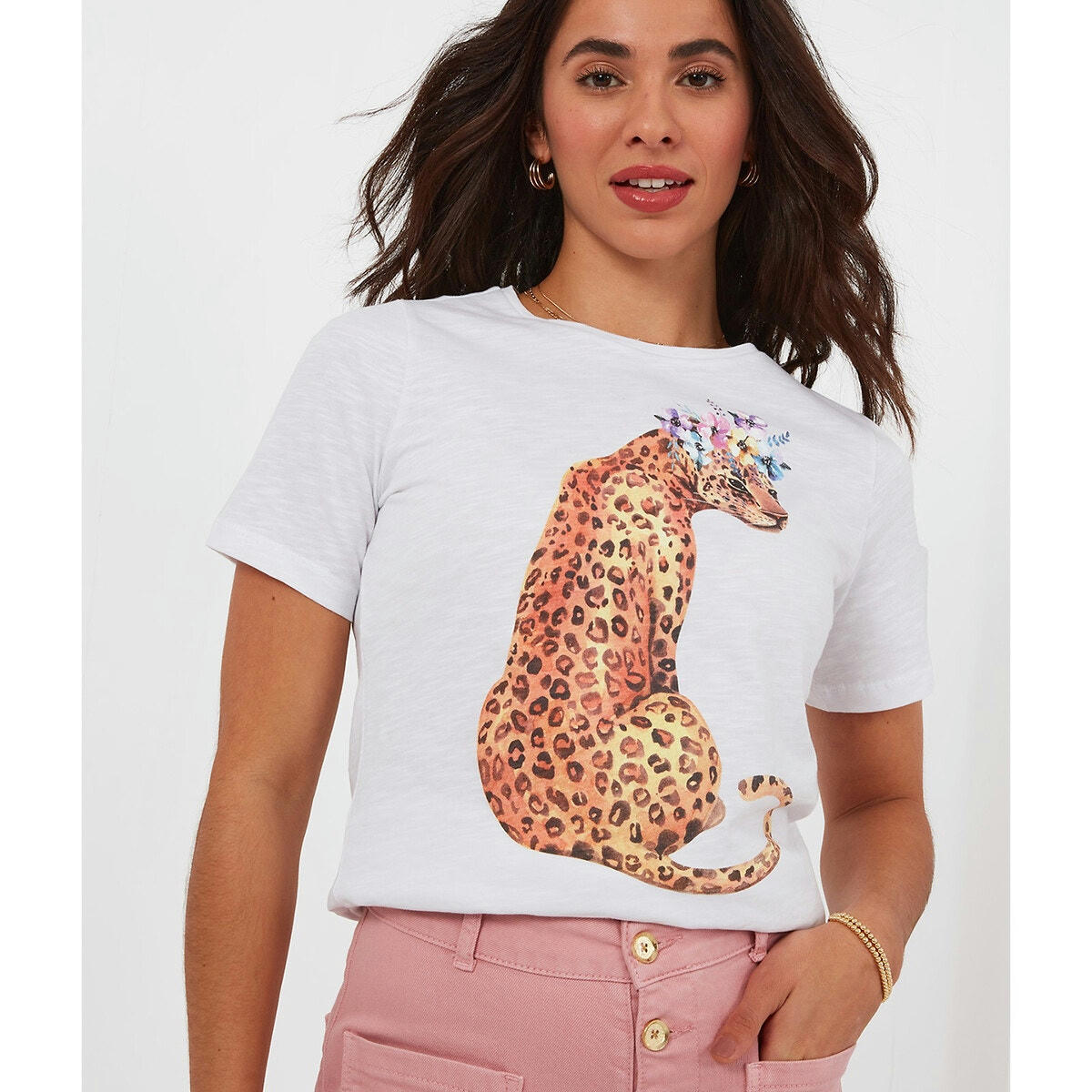 T-shirt manches courtes imprimé devant