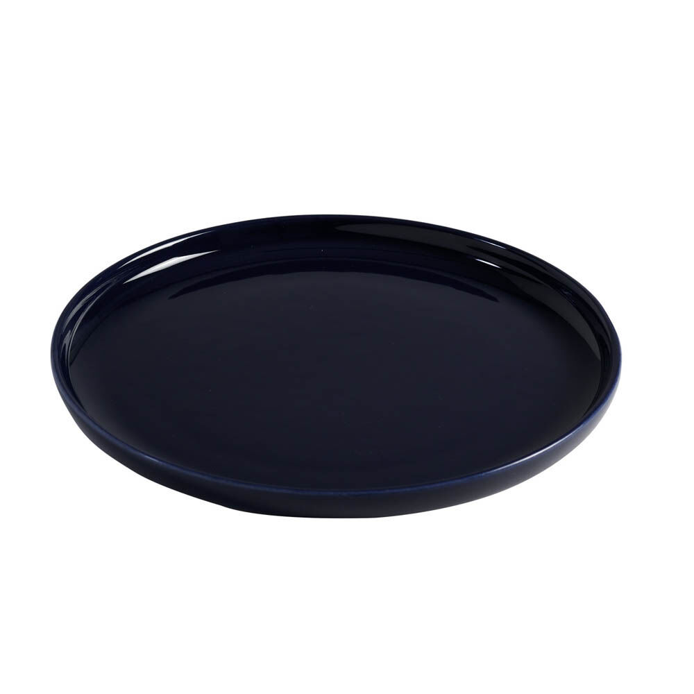 Assiette à dessert ronde Oslo bleu foncé Ø19cm