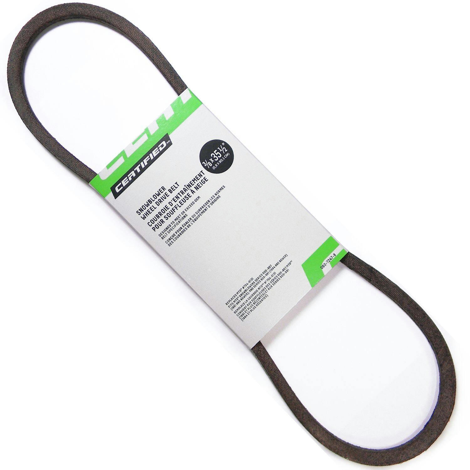 Certified Snowblower RePlacement Drive Belt, 3/8 x 35.5-in