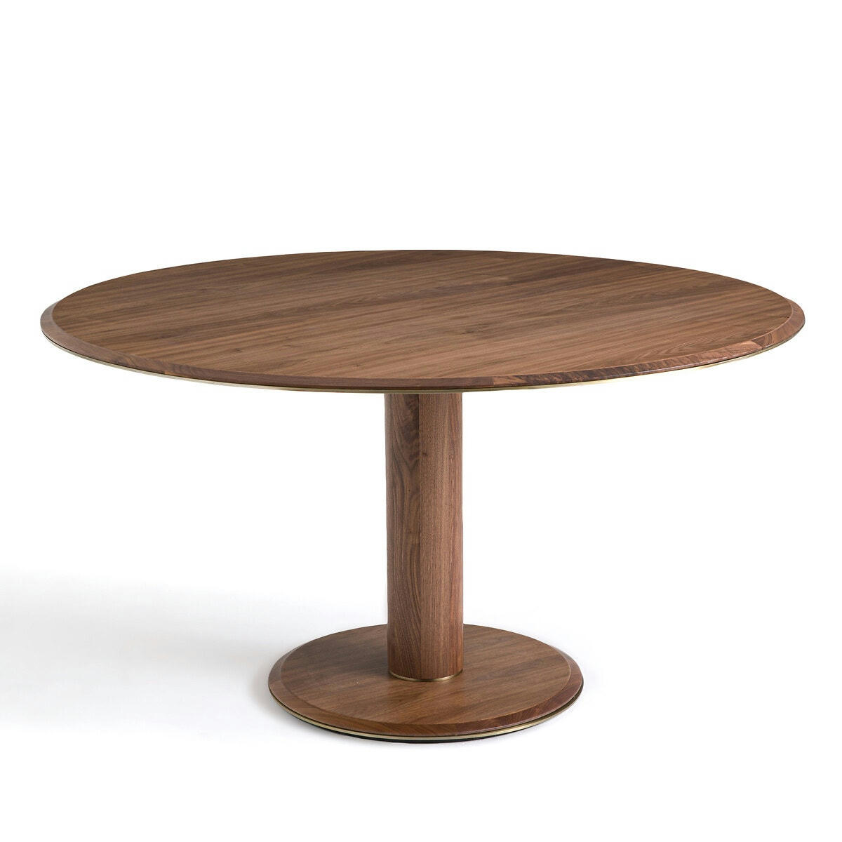 Table ronde en noyer 6 couverts, Bobeno