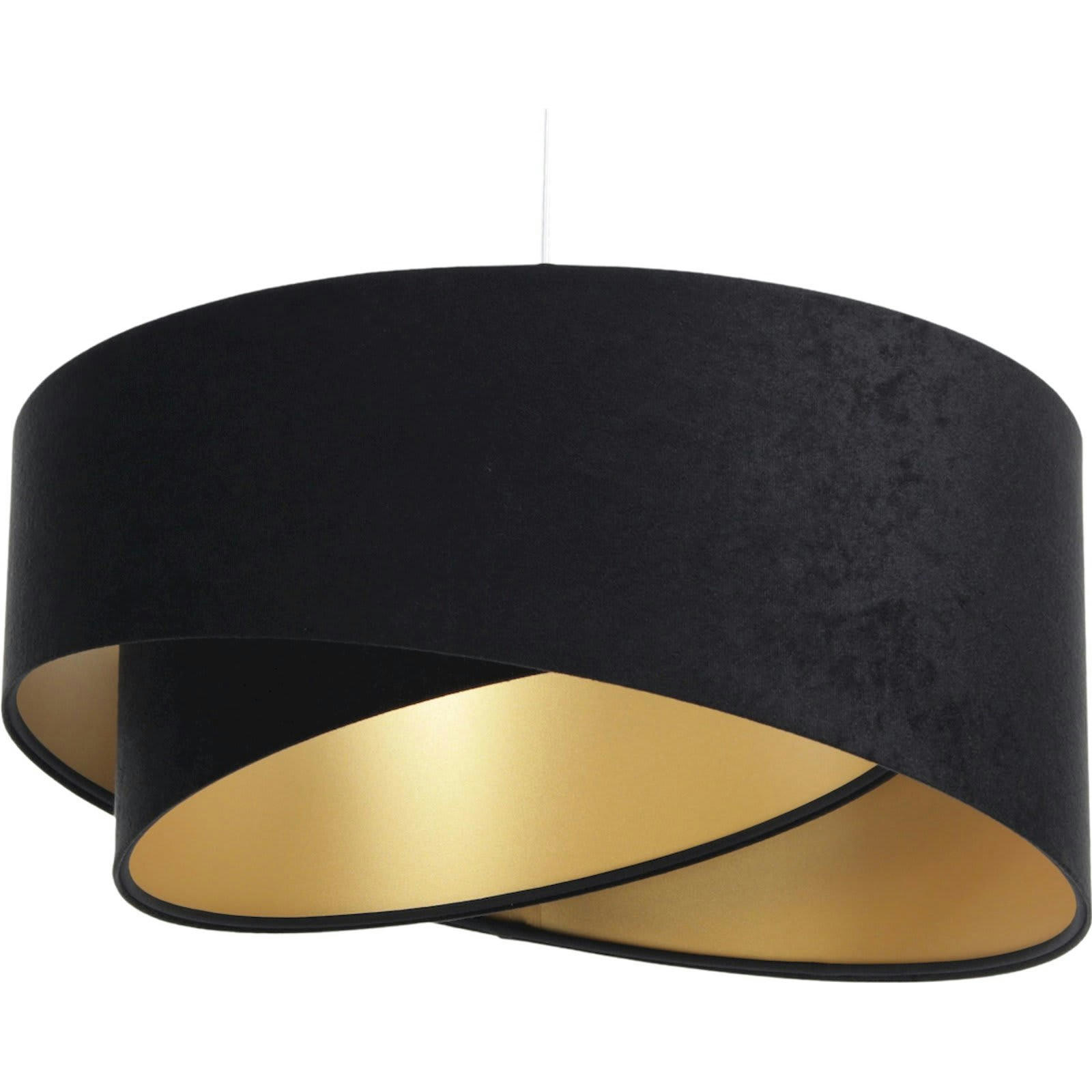 GALAXY ECO - Suspension Tissu Noir 45x45x21 cm