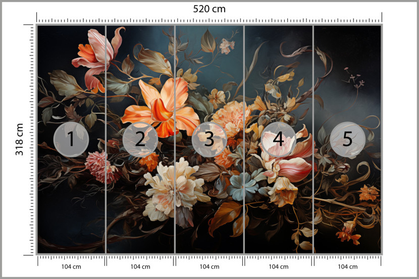 Fototapeta Bukiet W Stylu Vintage 520x318cm