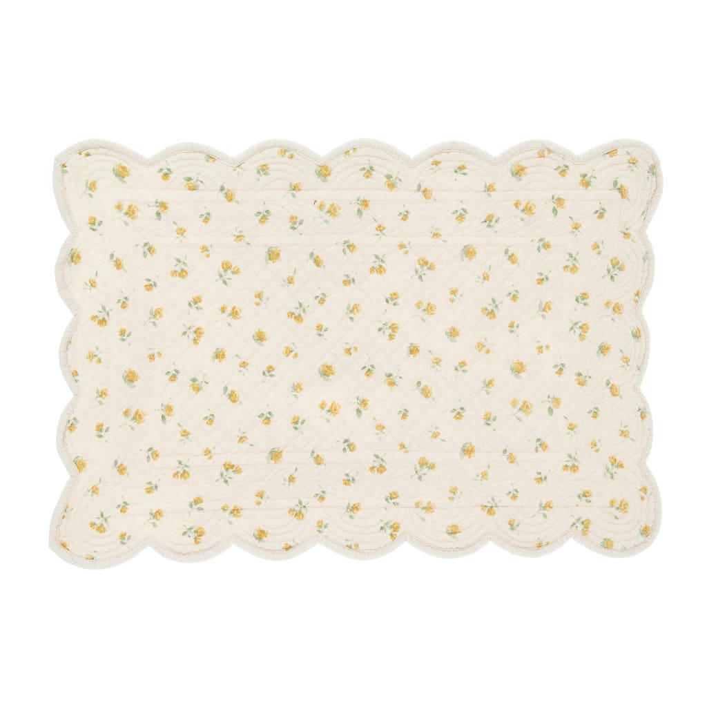 - Set de table fleurs jaune