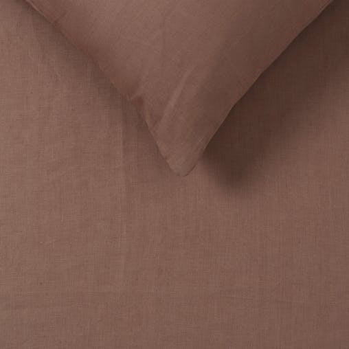 NNEDSZ Vintage Design Homewares Hazelnut 100% Hemp Quilt Cover Set King