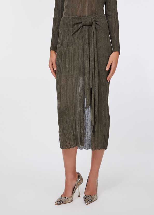 Gonna in maglia lurex&reg;