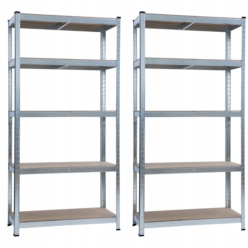 Zestaw 2 x regał magazynowy metalowy 150x75x30 szafa półka HD40002