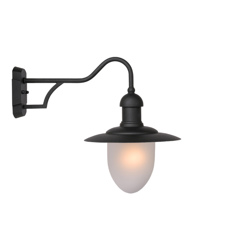 Applique extérieure Aruba noire E27 60 W LUCIDE