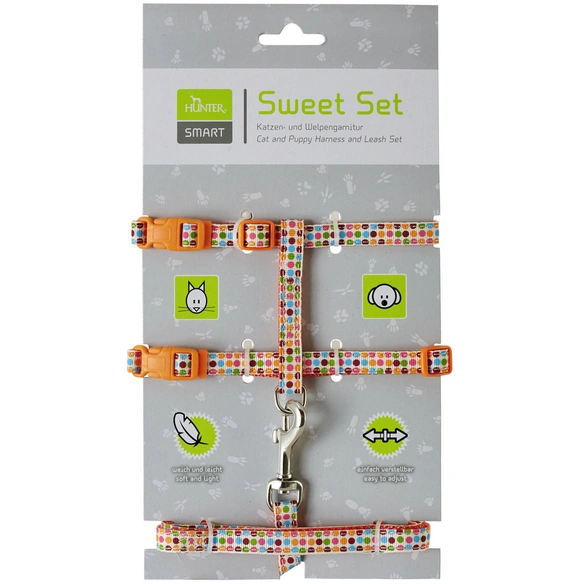 Welpen- und Katzengarnitur, für Hunde/Katzen, Nylon, orange