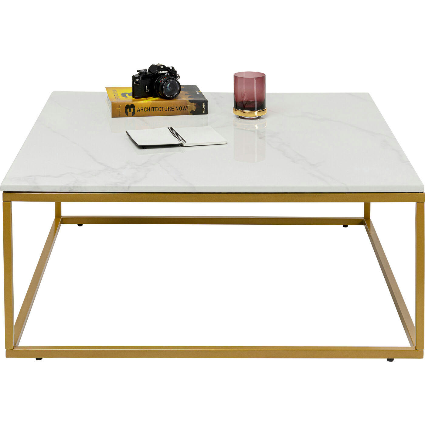 KEY WEST - Table basse Key West 90x90cm blanche Kare Design