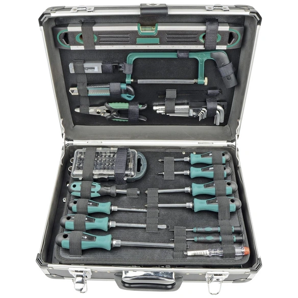 Werkzeugkoffer »M29078«, Metall, bestückt, 160-teilig