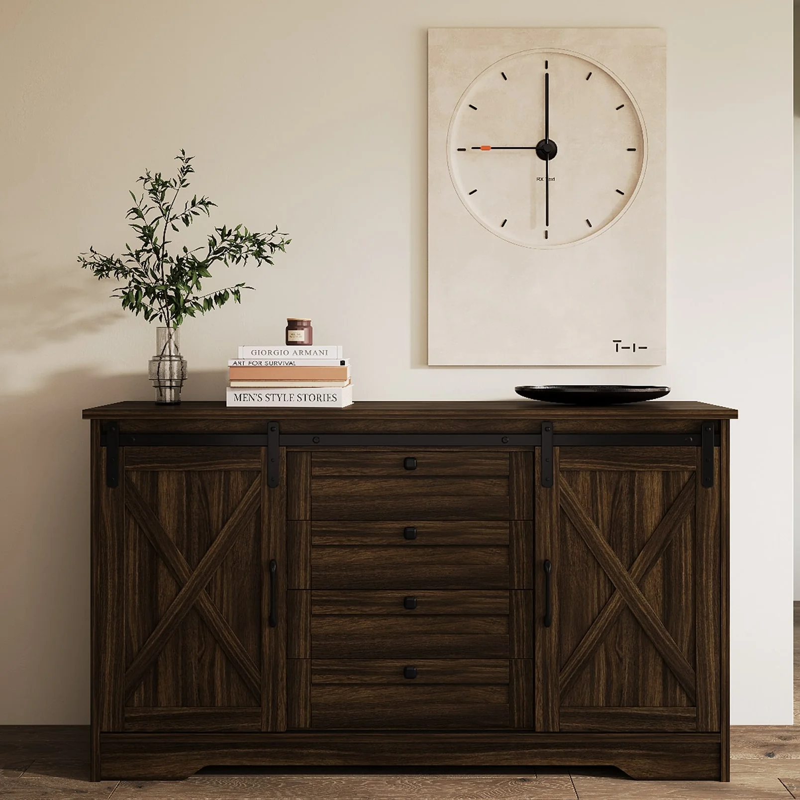 Romision Buffet Sideboard Cabinet with Doors