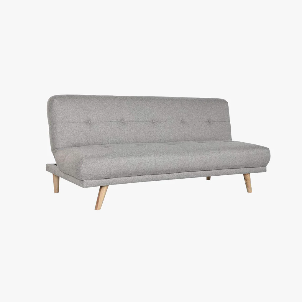 Sofá Cama Cinza com Sistema Click-Clack MOVE