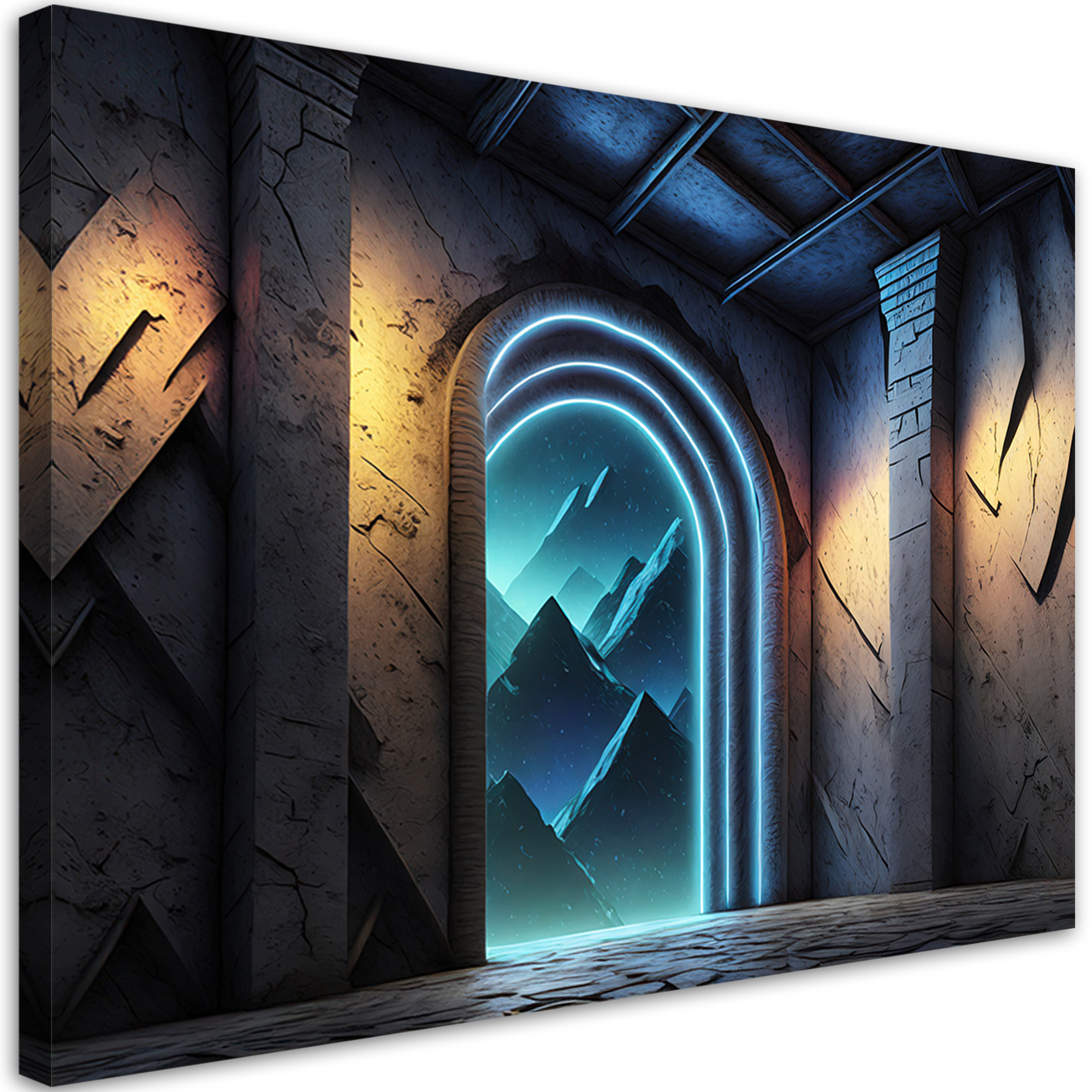 Feeby Obraz na płótnie, Portal Neon Fantastics Abstrakcja 60x40